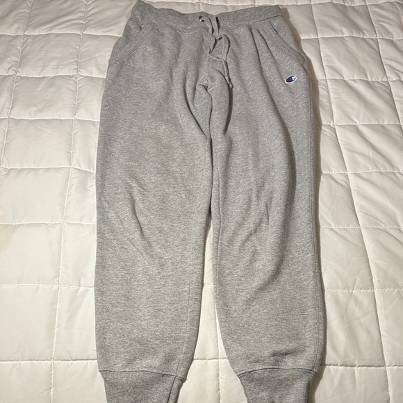 Champion Light Gray Drawstring Joggers Unisex - Picture 1 of 9